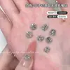 Decoraciones para Uñas Color Rojo Rosa con Brillantes Diamantes K9, Sin Base, Diamantes Apilados Hechos a Mano, Arte de Uñas de Caramelo Colorido