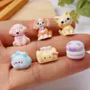 Lindo Dibujo Animado Estéreo Miniatura Gatito y Cachorro Accesorios para Joyería Decoración con Pegamento de Crema Llavero Colgante DIY Resina