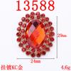 Material de joyería de abanico antiguo para bricolaje, ropa de novia, serie roja, placa de flores, accesorios de aleación de joyería, venta al por mayor