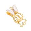 Hebilla de conexión para collar de perlas, elegante hebilla de presión de concha de nácar con forma de mariposa, hecha a mano, con abrazadera de cadena de lana, accesorios de bricolaje
