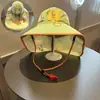 Protetor solar infantil xale chapéu verão meninas chapéu de sol resistente a UV para meninos e bebês chapéu respirável de abas grandes