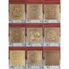 Pieza Decorativa Tallada en Latón Chino Ruyi Nube Fondo de Mural Pared de Entrada Vestíbulo Decoración de Pared de Fondo Entrada Pegatina de Cobre
