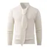 Suéter de punto liso con cuello alto para hombre, nuevo para otoño/invierno 2026, jersey de punto, capa base casual para hombres jóvenes
