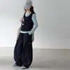 Nueva camiseta básica de otoño para niñas, camiseta de manga larga de retazos de imitación de dos piezas para niñas, top interior elástico ajustado