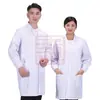 Jun Yu JY-S105 Processo Completo Poliéster-Algodão Jaleco Branco (Punhos Elásticos)