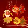 Zhuangyuan Ao Yu Lanterna Artesanal DIY Lanterna Flor de Dragão Pacote de Material Infantil Lanterna Peixe Dourado de Mão