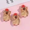 Serie Luminosa de Capibara Dibujos Animados DIY Pasador Cuerda para el Cabello Pegamento de Crema Funda para Teléfono Móvil Agujero para Taza de Agua Accesorios para Zapatos