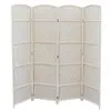 Biombo Plegable Tejido Bambú Tejido Hecho a Mano Divisor de Sala de Estar Biombo Plegable de Entrada Interior Estilo Antiguo Pantalla Móvil Libremente No