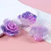 Múltiples Opciones Disponibles~ Parches de Resina de Colores Arcoíris Semitransparentes Luminosos Flor de Rosa Materiales para Accesorios de Joyería DIY Venta al por Mayor