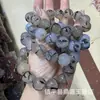 Pulsera de Cuentas Dzi del Tíbet para Hombres y Mujeres, Pulsera de Estilo Étnico Vintage con Patrón de Dragón Rojo y Amarillo, Cuentas Cilíndricas de Ágata Flor de Hielo de Tres Vías con Patrón de Dragón