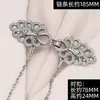Broche de Cadena Metálica al por Mayor para Abrigos, Chalecos, Ropa Tradicional China, Broche Decorativo Hueco Desmontable