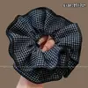 Ligas para el cabello estilo coreano, ligeras, con estampado de leopardo, elásticos para el cabello retro extragrandes, bandas elásticas para el cabello muy elásticas, scrunchies de moda para mujer