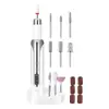 Máquina Pulidora de Uñas Portátil Eléctrica Lima de Uñas Herramientas para Uñas Anillo de Lijado Pulido Set de Eje