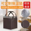 Bolsa Refrigerada Personalizada para Bolo de Aniversário Fabricante Folha de Alumínio Bolsa de Ombro Espessada Bolsa Térmica Grande Especial para Levar Poon Choi À Prova d'Água