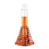 Botella de Licor Cristalina, Botella Decorativa Transparente en Forma de Torre de Hierro de 700 ml, Botella de Vidrio Esmerilado Pulverizable con Tapa