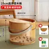 Balde Portátil de Madera para Baño de Pies, Tina de Madera para Baño de Pies para Uso en Casa en Invierno, Recipiente de Madera Maciza para Remojar los Pies, Recipiente para Spa de Pies, Recipiente para Lavar los Pies, Balde para Lavar los Pies