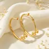 Moda Europea y Americana Lujo Ligero Simple para el Trabajo Cruzados Exquisito Temperamento Metal Pendientes Grandes Joyería para Orejas de Mujer