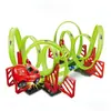 Cross-Border Amazon Track Pull-Back Alloy Car Toy Gift for Boys and Girls, Children's Metal Racing Car