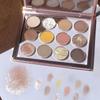 Paleta de sombras de ojos de color maestro a juego suministro directo de fábrica color mate nacarado - súper pigmentación sin caída de polvo maquillaje a prueba de agua y sudor herramienta de maquillaje de belleza portátil con ventosa magnética sombra de ojos