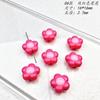 Rosa Barbie Liga de Cerâmica Acrílico Contas Pintadas à Mão Contas de Arroz Pulseira DIY Acessórios de Joias Feitos à Mão