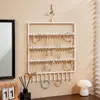 Estante para Joyas Estante de Pared Soporte de Pared Sin Taladro Estante de Almacenamiento Soporte de Pared para Accesorios del Cabello Gomas para el Cabello Bandas Elásticas Estante de Exhibición Gadget