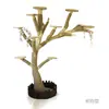 Árbol para gatos resistente al desgaste antiadherente para pelo tronco de madera maciza tronco de árbol muerto casa grande para gatos árbol rascador de celebridad de internet plataforma de salto para mascotas integrada