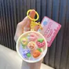 Mini Frutas Simuladas Comida Brinquedo Whac-A-Mole Chaveiro Estudante Brinquedo Educativo Chaveiro Alívio de Estresse Pequeno Presente Venda por Atacado
