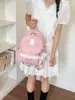 Mochila Escolar Versátil para Estudiantes Nueva y Linda con Temática de Conejo, Simple y Elegante, Gran Capacidad, Bolso de Viaje Escolar de Alto Valor