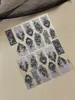 Adesivos para Unhas Arte de Unhas Borboleta Renda Flor Formiga 3D Em relevo Podem ser Cortados Arbitrariamente Preço de Atacado de Fábrica YT8847