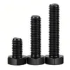 Aço Inoxidável 304 Zinco Preto Galvanizado Parafusos Sextavados Externos Fio de Máquina Sextavado Externo Preto Parafusos Sextavados Externos Pretos