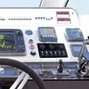 Painel de Interruptores Tomada Carregador Voltmétrico LED Azul Alumínio à Prova d'Água 12V6 Marchas Quarto Carro Iate Barco