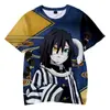 Camiseta Masculina Dia Difuso Ghost Kill Blade Camiseta Adulto Crianças Impressão Digital 3D Gola Redonda Manga Curta Camiseta Venda por Atacado