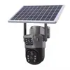 Monitor de câmera solar externo 360 graus sem ângulo morto controle remoto por celular sem eletricidade sem rede externo 4G visão noturna