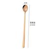 Cuchara Mezcladora de Acero Inoxidable 304 Dorada Negra Exclusiva Transfronteriza Mango Largo Cuchara para Café Cuchara Larga para Hielo Creativa