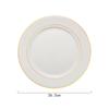 Plato occidental de cerámica dibujo de doble línea dorada borde dorado plato creativo plato para bistec plato para pasta plato para desayuno
