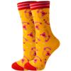 Calcetines de otoño e invierno de Amazon para mujer, calcetines de animales, calcetines de frutas, calcetines de marea para hombre, calcetines de comida divertidos.