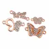 Exquisita Serie de Mariposas Incrustadas de Diamantes Collares, Pulseras, Colgantes y Accesorios DIY Directo del Fabricante, Disponibles para Lotes Mixtos y Ventas Transfronterizas