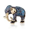 Broche Vintage Gota de Óleo Esmalte Cor Pin Elefante Broche Pequeno Corsage Feminino Pin de Lapela Jaqueta Suéter Acessórios