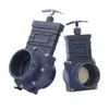 Válvula Gaveta de PVC, Válvula Gaveta de UPVC, Válvula de Fechamento de Plástico, Válvula de Puxar, Válvula de Esgoto para Suinocultura PVC160, Válvula de Descarga de Esgoto para RV