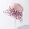 Chapéu de Pescador de Organza Respirável para Primavera e Verão Florido Estilo Coreano Novo Chapéu de Pescador com Proteção Solar Versátil e na Moda para Mulheres