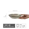 Vajilla de Lujo y Gama Alta para Uso Doméstico, Tazones para Platos Estilo Japonés, Tazones para Sopa, Tazones para Fideos de Cerámica Horneada en Horno, Estéticamente Agradables Tazones para Yogur y Ensalada