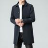 Chamarra Cortavientos para Hombre de Largo Medio Primavera y Otoño Abrigo de Negocios de Alta Gama Ropa de Hombre Casual a la Moda Ropa de Hombre de Vanguardia