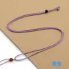 Colgante de Paz de Ágata Tejido Hecho a Mano al por Mayor con Cordón Ajustable, Colgante Fino para Colgar del Cuello