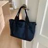 Bolsa Feminina de Grande Capacidade, de Alta Qualidade, Bolsa Tote de Ombro Versátil, Bolsa Saco de Lona Portátil Simples para o Dia a Dia