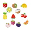 Parches de Tela Bordados de Frutas Lindos y Creativos Estilo Termoadhesivo DIY Etiquetas de Tela Bordadas para Baberos Accesorios Pegatinas de Parche para Ropa