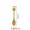 Cucharas de Bambú de Dibujos Animados al por Mayor, Cucharas de Madera Natural, Cucharas Pequeñas Creativas, Cucharas de Miel para Niños, Cucharas para Remover Café, Cucharas para Arroz, Alto Valor Estético