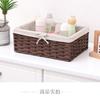 Cesta de Almacenamiento de Escritorio Cesta de Almacenamiento de Tela Llave Mesa de Centro Control Remoto Caja de Almacenamiento de Cosméticos Cesta para Juguetes y Snacks