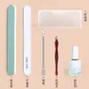 Conjunto Completo de Ferramentas para Manicure para Remover Cutículas, Cortar Unhas, Lixar Unhas, Tira Polidora, Tira para Lixar Unhas, Cuidados Caseiros com as Unhas