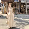 Nuevo Diseño Primavera y Verano, Falda Elegante de Encaje Patchwork, Conjunto de Dos Piezas con Top de Tirantes Elegante