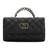 Nuevo Estilo Primavera y Verano 2026 Bolso de Mano Pequeño Estilo Chanel Bolso Kelly Bolso Cruzado Acolchado con Cadena Bolso de Hombro Mini para Mujer